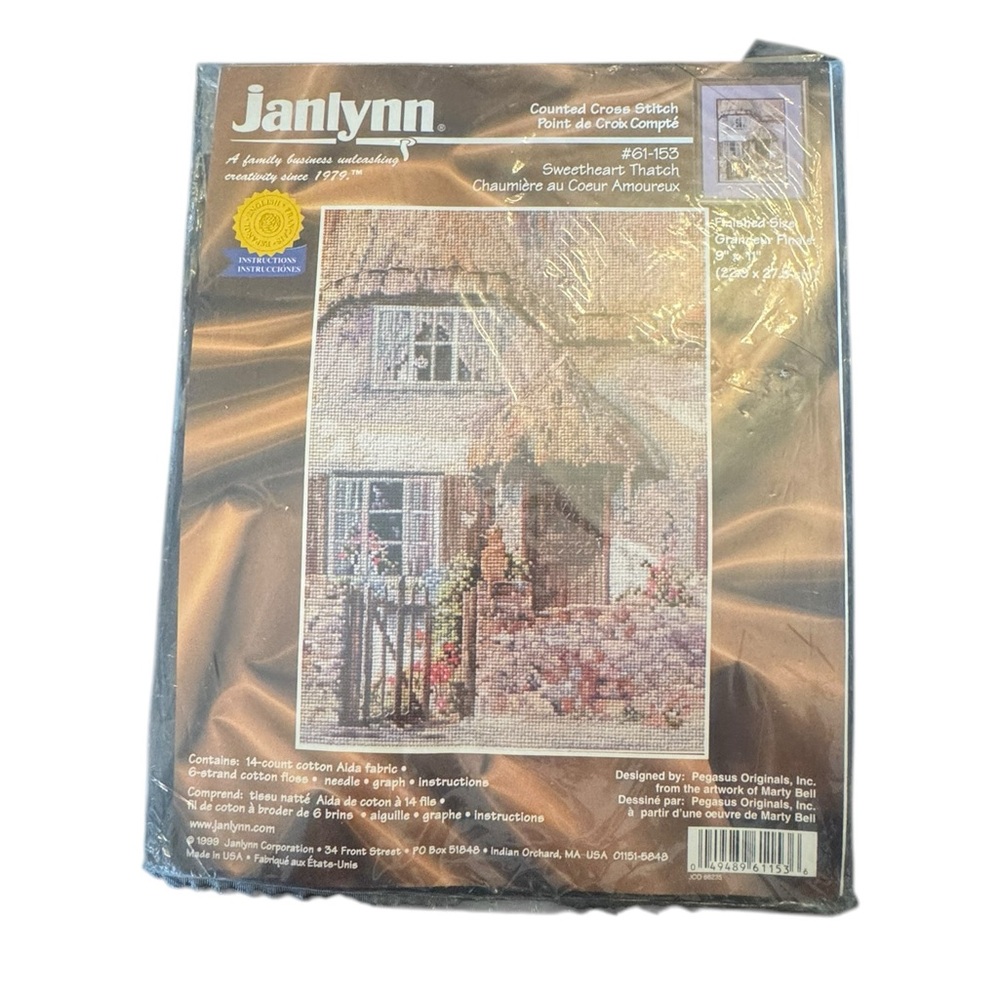 Janlynn Cross Stitch Kit - Sweetheart Thatch - Picture 1 of 8